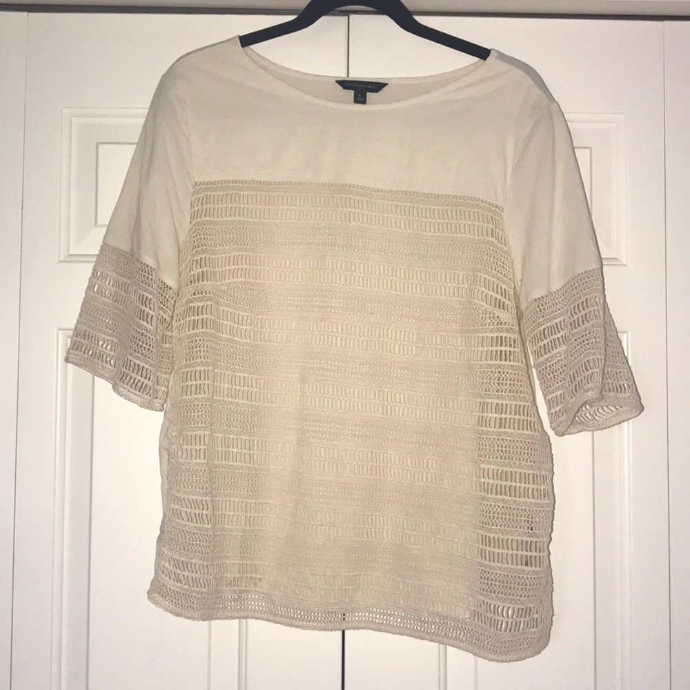 Cream Lace Shirt